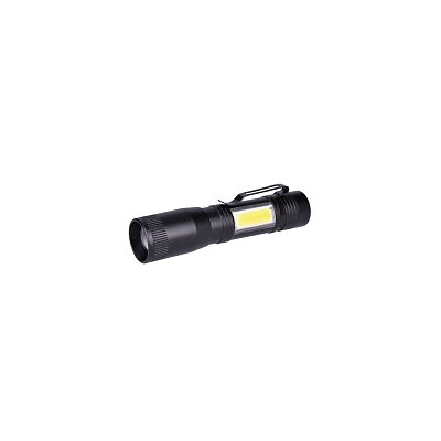 Ruční LED svítlna 3W+boční COB,150lm+60lm, 1xAA (WL115)