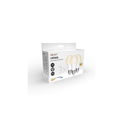 LED žárovka E27, 12W, 230VAC, teplá bílá 3000K, kulatá, 1080lm (WZ530-3)
