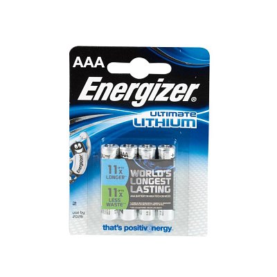 Lithiová primární baterie 1,5V, 1250 mAh, AAA, blistr 4ks