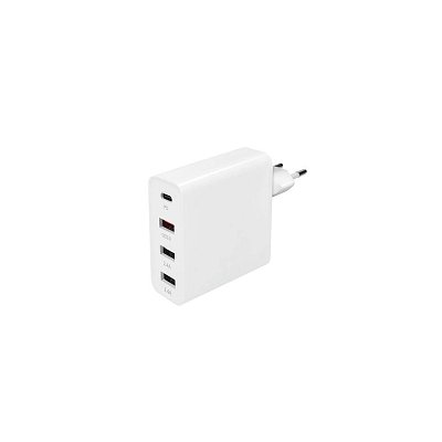 Adaptér 3+1 48W, QC3.0+PD, 3x USB-A, 1x USB-C
