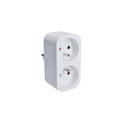 Chytrá Wi-Fi dvojzásuvka s měřením spotřeby Smart LIfe/TUYA, 10A/250V