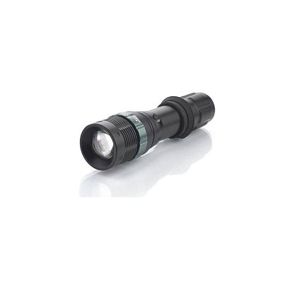 LED kovová svítilna, 150lm, 3W CREE LED, černá, fokus, 3 x AAA