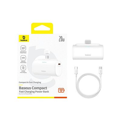 Powerbanka Compact 5000mAh 20W bílá