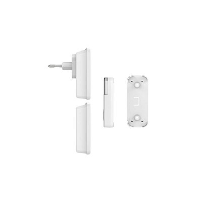 2x bezdrátový zvonek, 1x do zásuvky a 1x bateriový, 200m, bílý, learning code