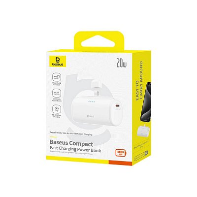 Powerbanka Compact 5000mAh 20W bílá