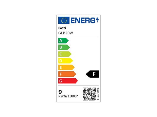 Žárovka LED E27 9W A60 bílá teplá GETI