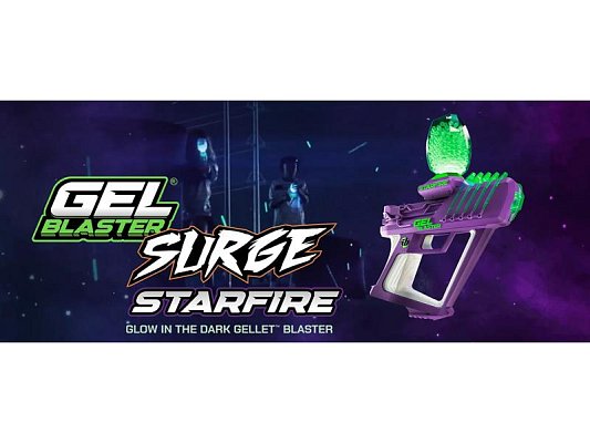Dětská pistole GEL BLASTER STARFIRE Glow in the dark na vodní kuličky