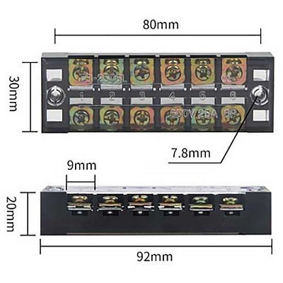 Svorkovnice TB-2506 6x6mm2