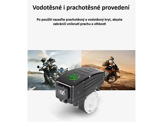Nabíječka USB STU 34707 s voltmetrem na motocykl