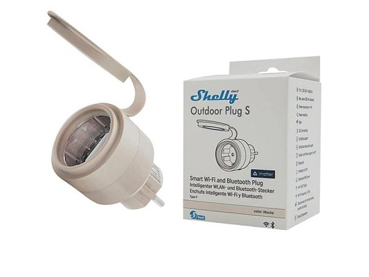 Smart zásuvka SHELLY Plug S MTR Gen3 IP44 WiFi