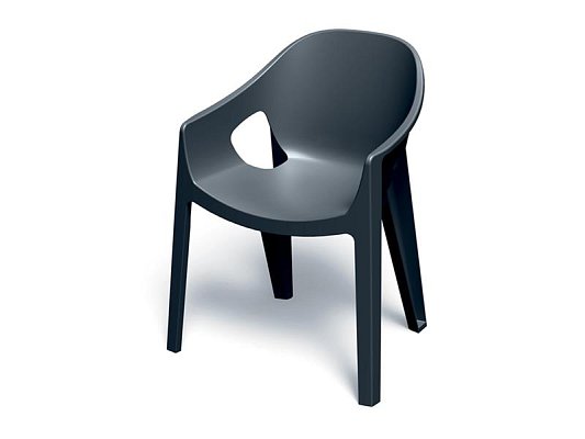 Židle zahradní PREMO 650x560x825mm - uhelná