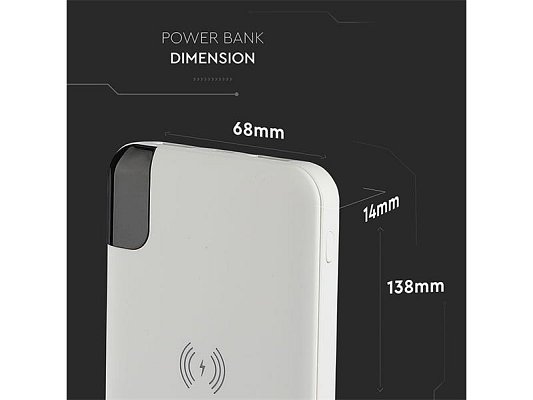 PowerBank V-TAC VT-3509 8000mAh 3v1