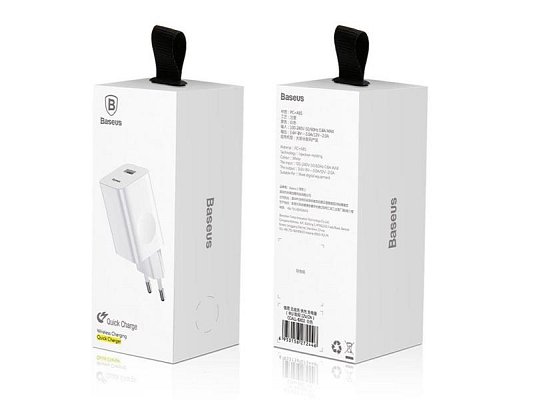 Adaptér USB BASESUS White 24W