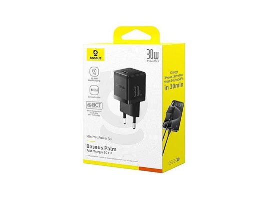 Adaptér USB BASESUS Palm Black 30W