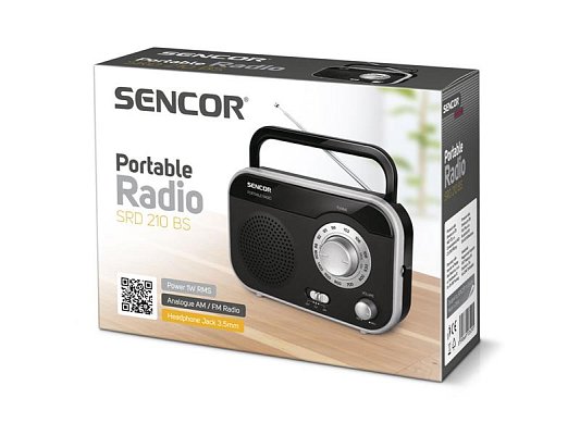 Rádio SENCOR SRD 210 BS Black/Silver