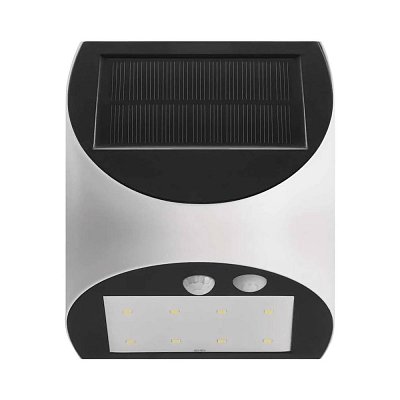 Solární LED svítidlo, PIR, IP54, 240lm, neutrální bílá