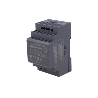 DC/DC měnič na DIN lištu 60W, 9..36V -> 15V/4A