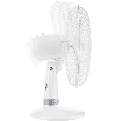 Stolní ventilátor, 30cm, 3 rychlosti, 40W, bílý