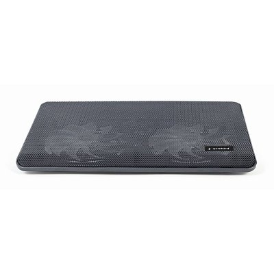 Podstavec pod notebook Gembird NBS-2F15-05, pro notebooky do 15,6", LED, černý