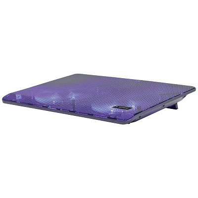 Podstavec pod notebook Gembird NBS-2F15-05, pro notebooky do 15,6", LED, černý