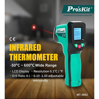Profesionální infračervený teploměr  -50..600°C