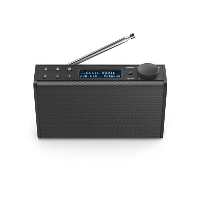 Přenosné digitální rádio pro příjem analogových a digitálních stanic přes FM/DAB/DAB+