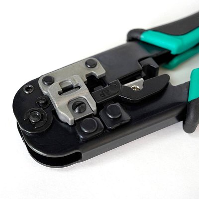 Krimpovací kleště pro konektory RJ11, RJ12 a RJ45