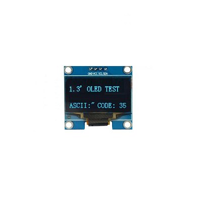 Grafický OLED diplej s rozlišením 128x64 bodů, komunikuje skrze I2C sběrnici