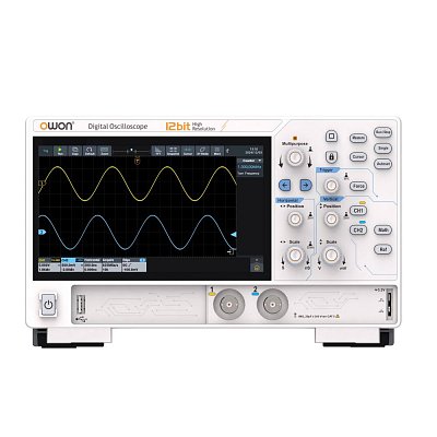 Osciloskop dvoukanálový 100MHz, Integrovaný s osciloskopem, frekvenčním čítačem, voltmetrem a FFT spektrálním analyzátorem.