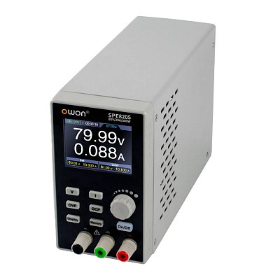 Laboratorní zdroj,0-80V/20A, 500W, 2,8'' LCD, 4 paměti