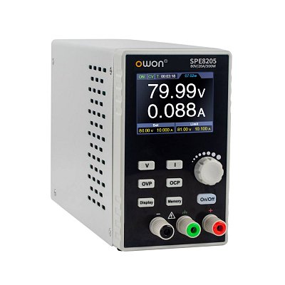 Laboratorní zdroj,0-80V/20A, 500W, 2,8'' LCD, 4 paměti