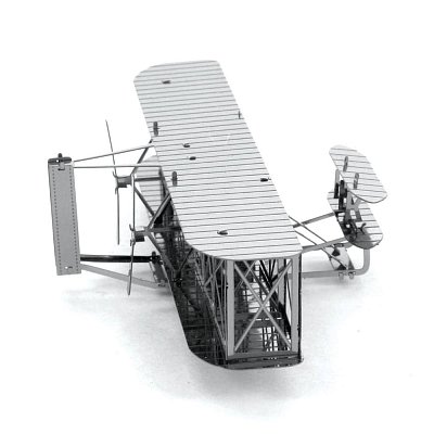 Stavebnice 3D kovového modelu Letadlo bratří Wrightů