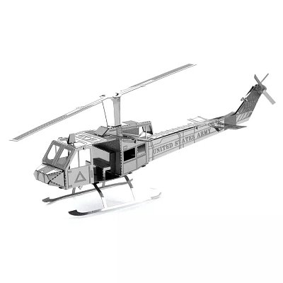 Stavebnice 3D kovového modelu Vrtulník UH-1 Huey