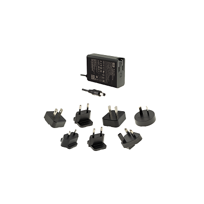 Spínaný síťový napájecí adaptér 75W, 15V/5,5A DC, souosý konektor 5,5/2,1mm, vnitřní plus, stabilizovaný