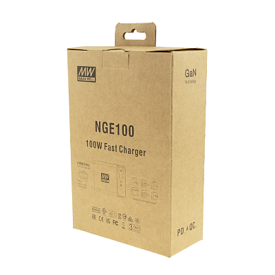 Spínaný síťový napájecí adaptér 100W, 2x USB-C, 2x USB-A