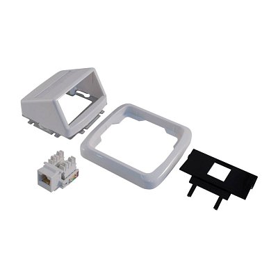 Zásuvka na omítku RJ45 (ethernet), CAT 5e