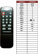 Thomson HTS4500W náhradní dálkový ovladač jiného vzhledu