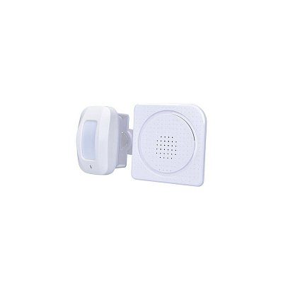 bezdrátový hlásič pohybu/gong, napájení ze zásuvky, externí PIR čidlo