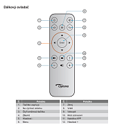 Optoma UHL55, UHZ50 originální dálkový ovladač