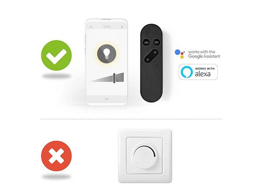 Smart LED žárovka E27 7W teplá bílá NEDIS WIFILRF10A60 WiFi Tuya