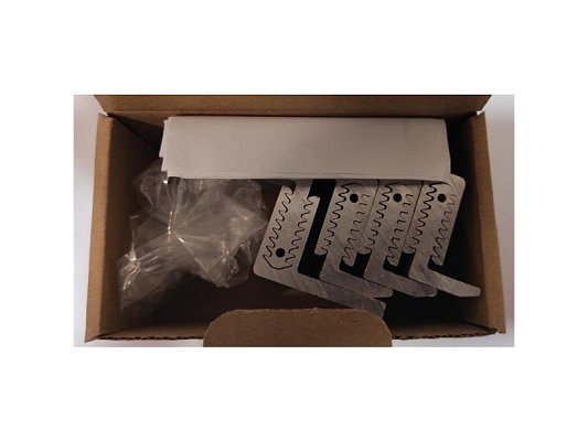 Nastavitelný koncový úchyt stříbrný 30-42,5mm - sada 4ks