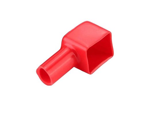 Ochranná krytka na svorku baterie červená, velikost 16x16x14mm