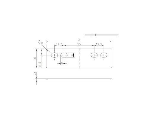 Propojka bateriová 3,2V 280Ah pro LiFePO4 články