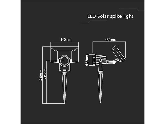 Svítidlo solární V-TAC VT-952