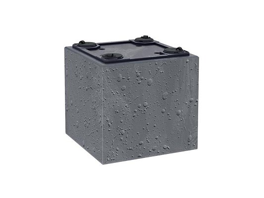 Květináč SIERRA SQUARE BETON EFFECT antracit 28,8cm