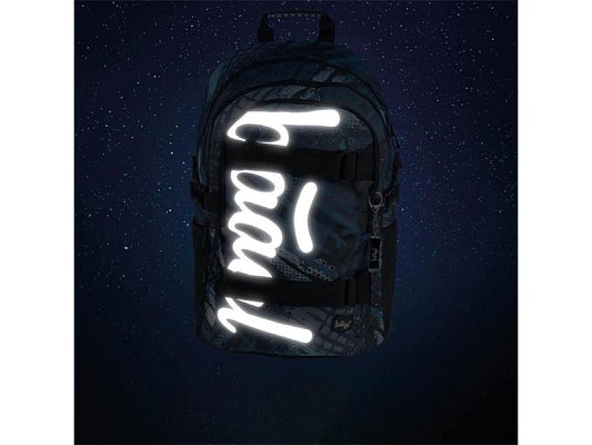 Batoh školní BAAGL Skate Struktury