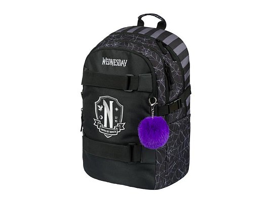 Batoh školní BAAGL Skate Wednesday Nevermore