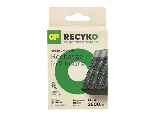 Nabíječka baterií GP Speed M452 + 4×AA ReCyko 2600