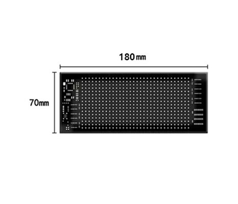 LED matrix panel "Devil eyes" 7 x 18cm