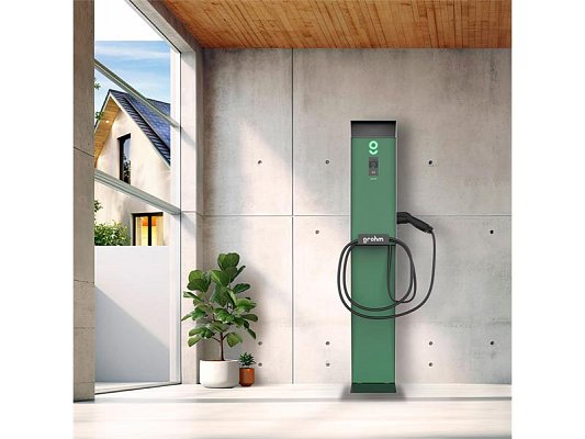 Podlahová kovová skříň GZ02 pro wallbox Grohm